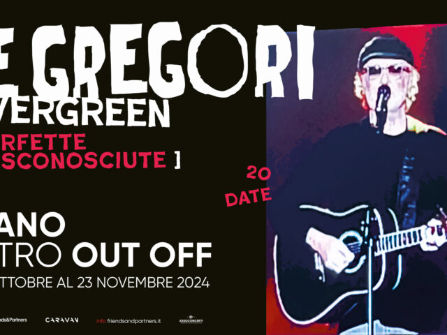 Francesco De Gregori: in autunno 20 concerti al Teatro Out Off di Milano