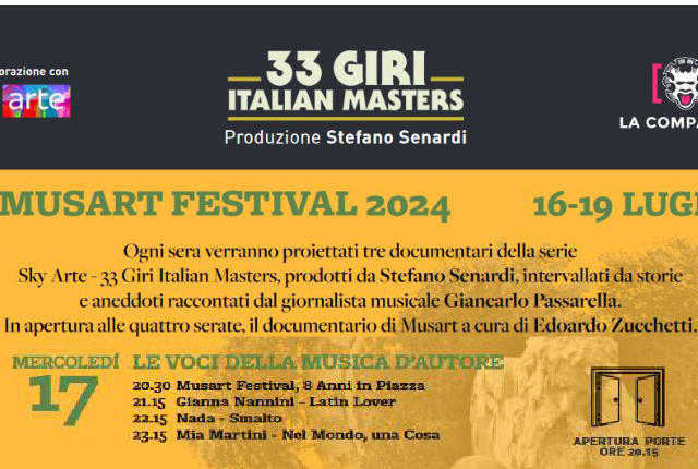 I documentari sugli album basilari di Gianna Nannini, Nada e Mia Martini il 17 Luglio a Firenze