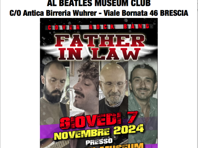 Da Giovedì 7 Novembre riprendono le serate al Beatles Museum Club di Brescia