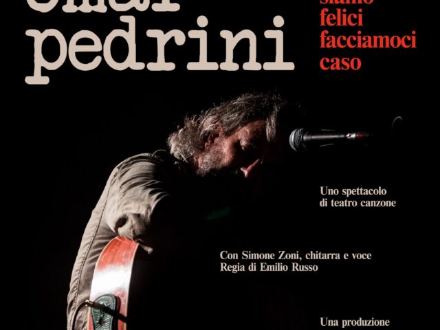 Omar Pedrini in teatro con Quando siamo felici facciamoci caso