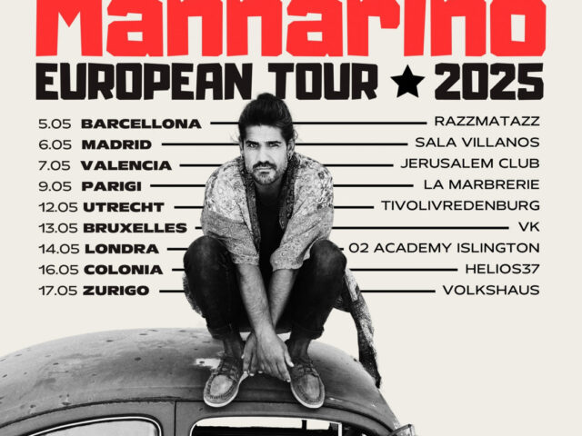 Mannarino: fuori i biglietti per l’European Tour 2025